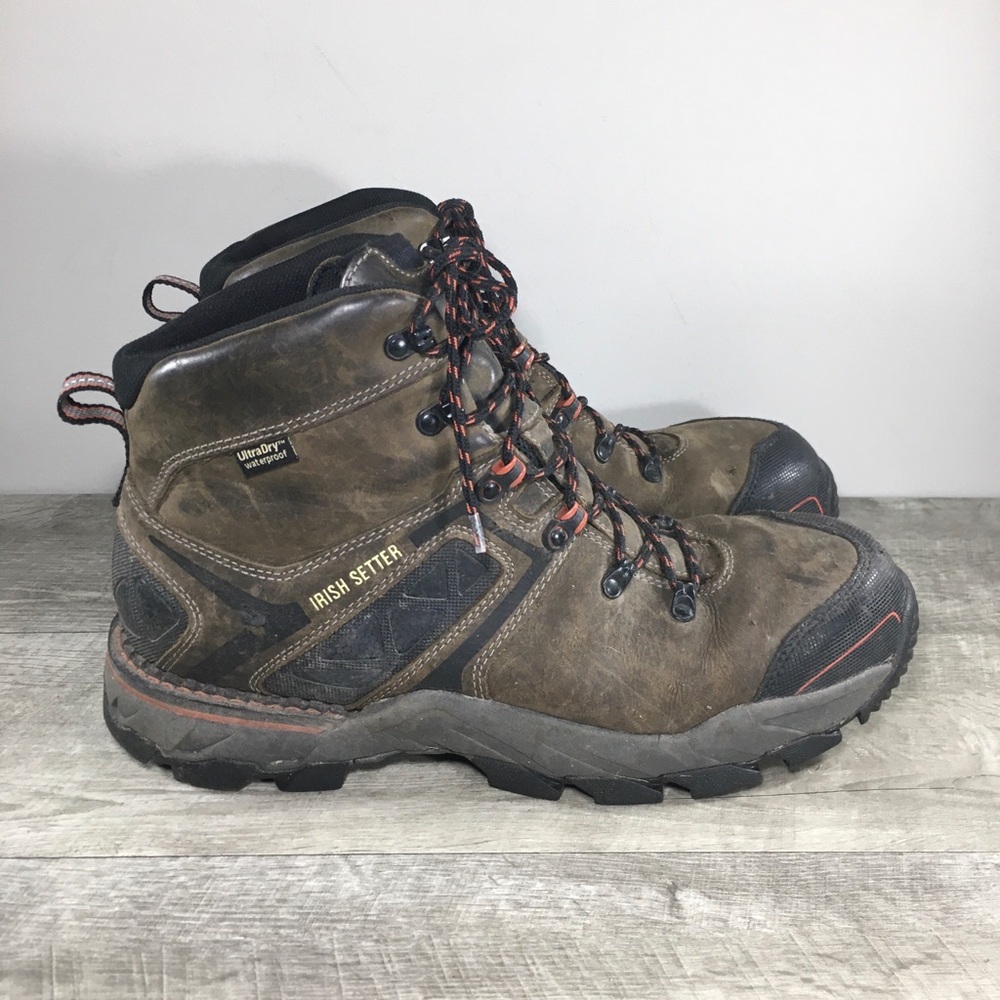 Irish Setter Men's 83628 Crosby Nano Toe Waterproof Leather Steel Toe Boots 14